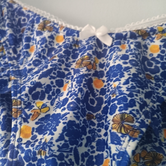 Strawberry Milk Mob Mykonos Bikini Bottom Blue L NWT - Picture 4 of 6